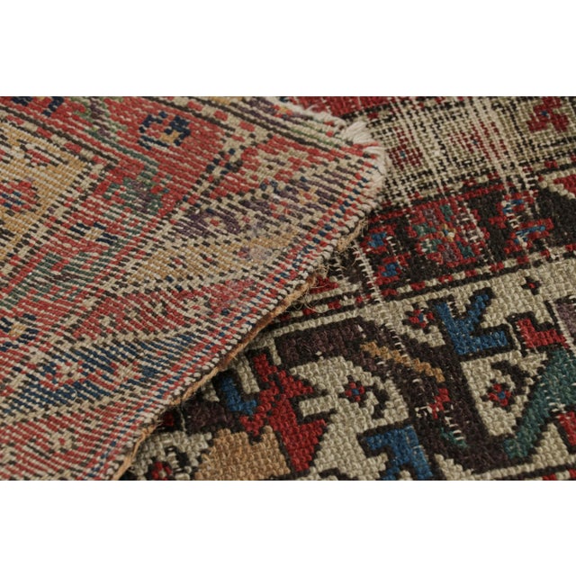 Textile Antique Persian Runner Rug With Polychromatic Geometric Patterns, From Rug & Kilim For Sale - Image 7 of 7