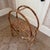 Vintage Midcentury Bamboo/Rattan Circular Shelf Unit For Sale - Image 4 of 10