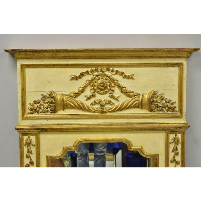 Antique Italian Neoclassical Gold Giltwood Trumeau Wall Mirrors Chairish
