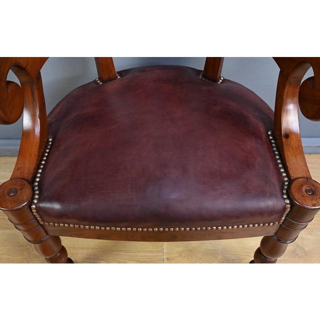Early 19th Century Restoration Mahogany Office Chair For Sale - Image 6 of 18