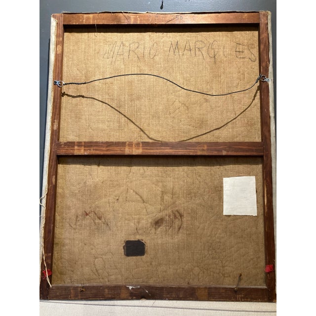 Signed Mario Marques Mid 20th Century Spanish Abstract Impasto Painting For Sale - Image 11 of 13
