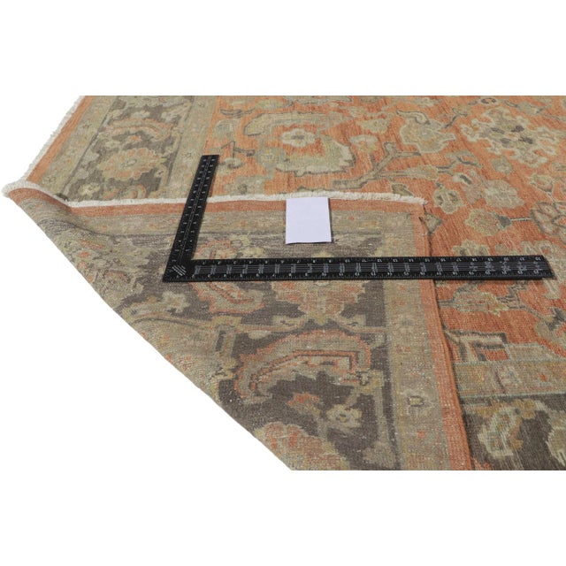 2020s Distressed Oushak Rug, 08'11 X 11'07 For Sale - Image 5 of 9