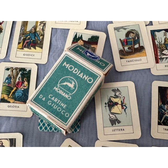 Vintage Italian Fortune Telling Tarot Playing Cards For Sale - Image 15 of 17