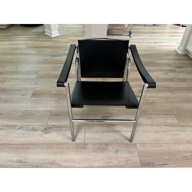 Metal Cassina Lc1 Sling Chair For Sale - Image 7 of 9