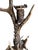 A Black Forest antler candelabra — dramatic alpine lighting for chalet or lodge, circa early 1900s. Measures 9"W x 9"D x...