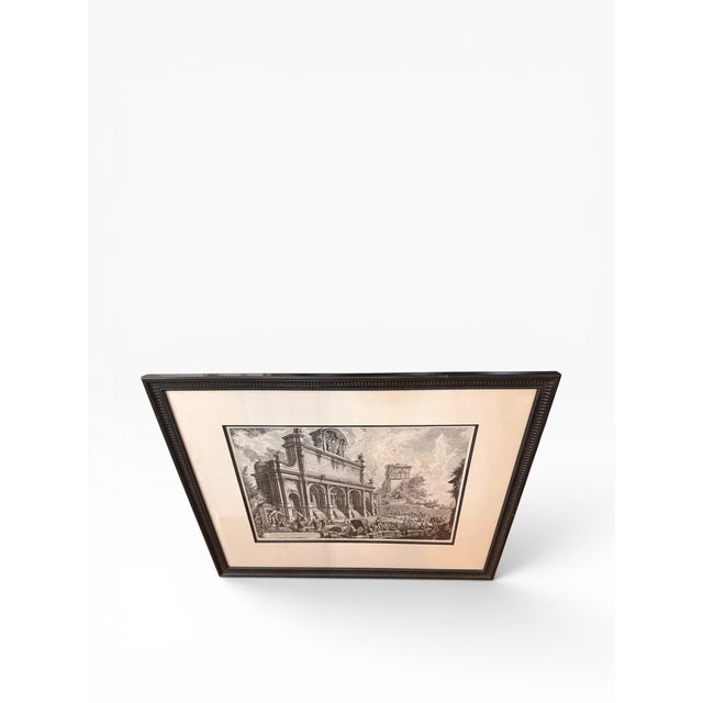 Late 20th Century After Giovanni Battista Piranesi “Veduta Del Castello Dell’Acqua Paola” Framed Architectural Etching For Sale - Image 4 of 10
