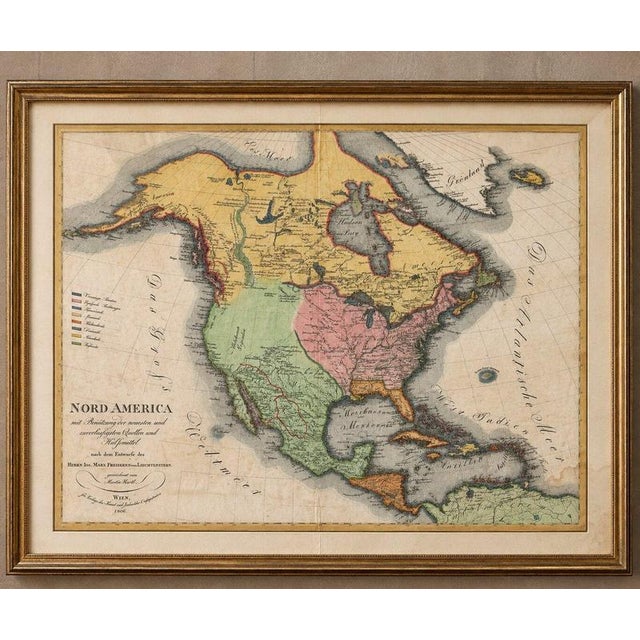 Title: large antique map of north america, united states & canada, 1806 description: large and highly decorative original...