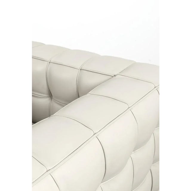 Set of two kubus armchairs by josef hoffmann for wittmann (marked underneath), in good vintage condition. Light grey...