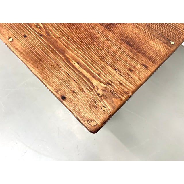 Large Pine Farm Table, 1950s For Sale - Image 17 of 18