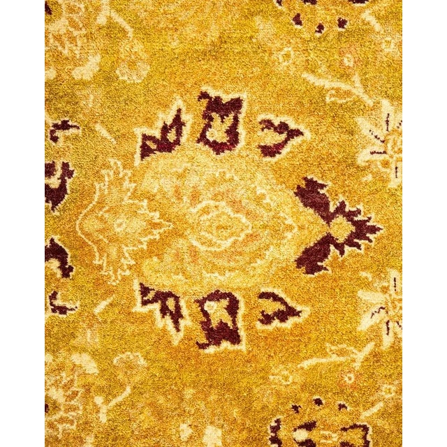 Traditional Mogul, One-of-a-Kind Hand-Knotted Area Rug in Green, 8' 3" x 10' 6" For Sale - Image 3 of 8