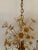 24 Carat Gold Plated & Crystal Flower Chandelier For Sale - Image 4 of 10