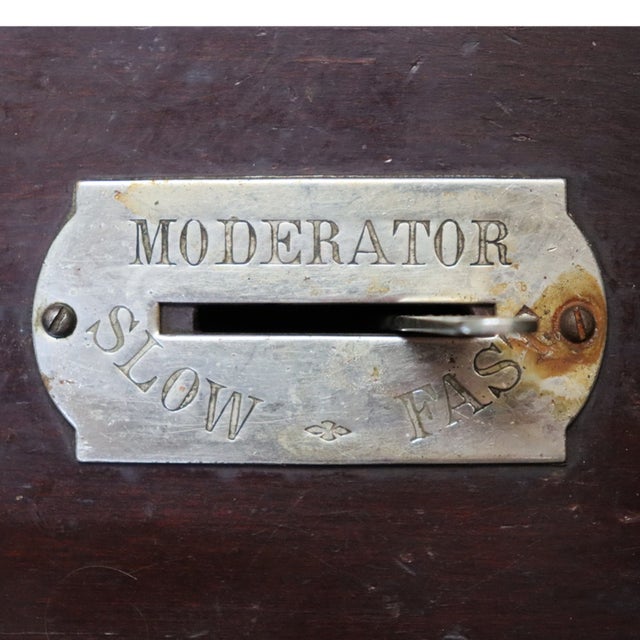 Wood Antique Jacot Music Box Co. Stella Mahogany Disk Player C1890 For Sale - Image 7 of 17