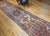 Antique Persian Malayer Runner Rug, Hand-Knotted Wool, Geometric Pattern, 4x20, Ivory & Blue For Sale - Image 13 of 14