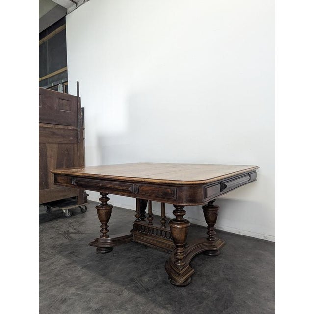 Renaissance Table in Solid Walnut For Sale - Image 5 of 10