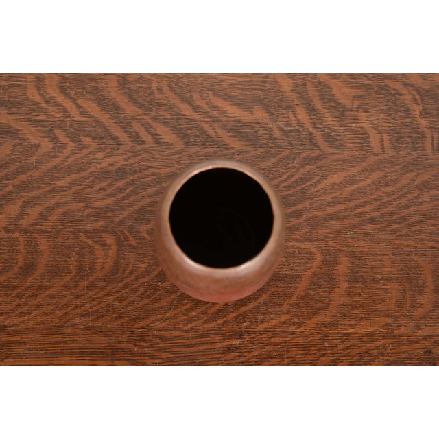 Mid 20th Century Ramon Ramirez Arts & Crafts Hammered Copper Vase For Sale - Image 5 of 12