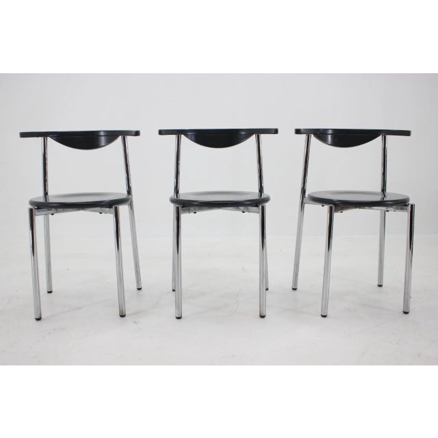 Mid-Century Dining Chairs, Germany, 1980s, Set of 3 For Sale - Image 14 of 17