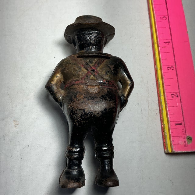 Black Antique Ac Williams Cast Iron Still Bank For Sale - Image 8 of 10