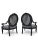 Vintage French Louis XVI Style Armchairs Newly Reupholstered - Pair For Sale - Image 4 of 8