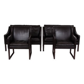 Models 2208 and 3246 Living Room by Børge Mogensen for Fredericia, 2004, Set of 4 For Sale