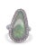 A luxurious opal and diamond dress ring crafted in 14ct white gold with a rhodium-plated finish. This stunning piece...