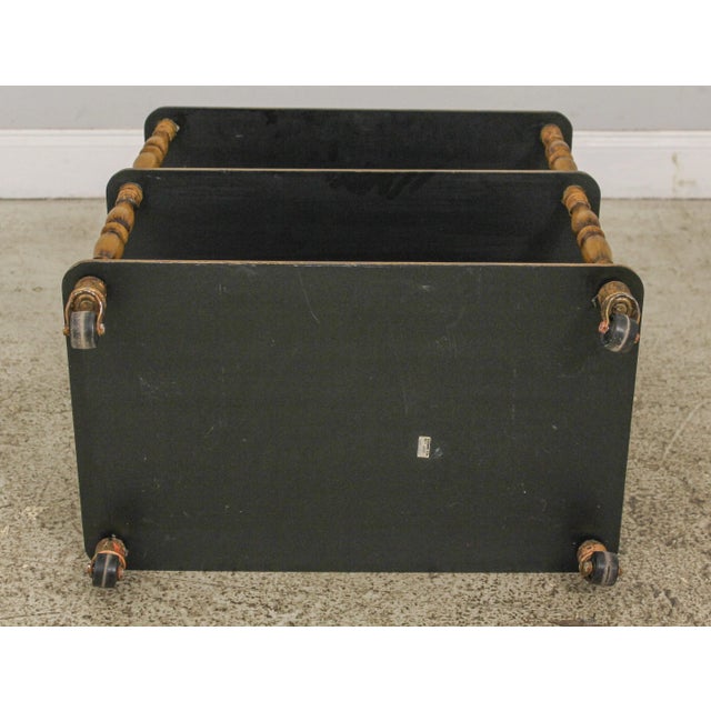 Sarreid Floral Decorated 3 Tier Dessert Trolly Cart For Sale - Image 11 of 13