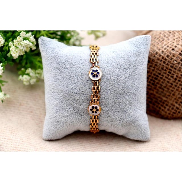 Metal 19.2k Gold Bracelet For Sale - Image 7 of 8