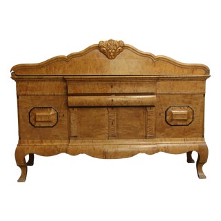 Antique Biedermeier Maple Pass Through Sideboard For Sale