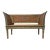 Late 20th Century Furniture Classics Limited "Bayonne" Louis XVI Style Painted and Caned Settee Bench For Sale