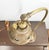 Art Deco Antique Art Deco Jeweled Brass Gooseneck Desk Lamp With Ruby Glass Cabochons, Circa 1920s For Sale - Image 3 of 9
