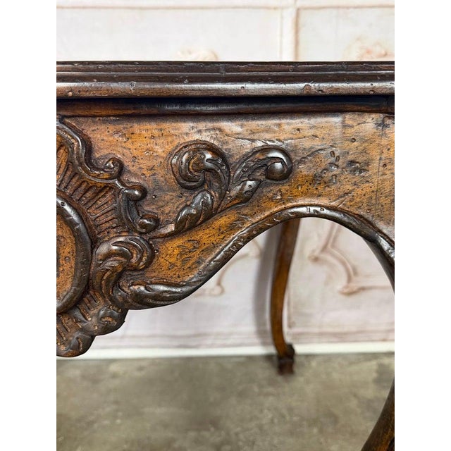 Pair of Louis XV Side Tables, Burl Walnut, Hand-Carved, Circa 1920s For Sale - Image 10 of 18