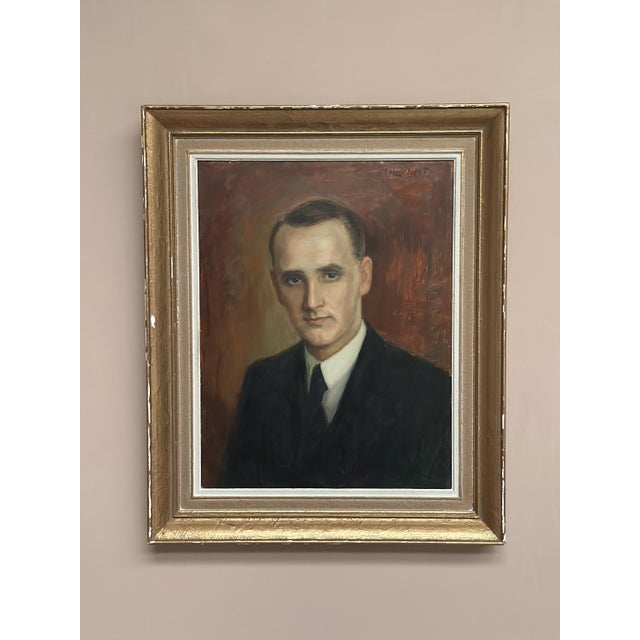 Carl Magnus Lindqvist, Portrait, 1960s, Oil on Panel, Framed For Sale - Image 18 of 18
