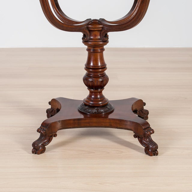 Antique English Mahogany Worktable, 1800s For Sale - Image 10 of 14