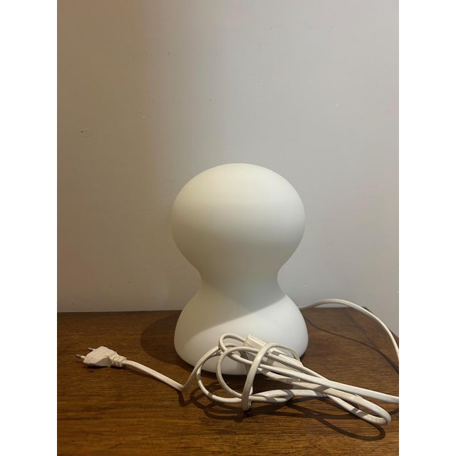 White Opaline Glass Lamp from Habitat, 1980-1990 For Sale - Image 8 of 9