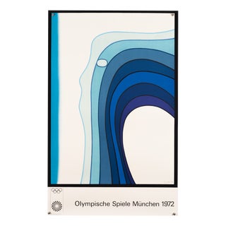 Munich Olympics 1972 Serigraph Poster by Jan Lenica, 1969 For Sale