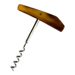 Vintage Mid-Century Faux Horn Corkscrew
