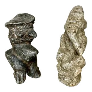 A Pair of African Nomoli Sapi Stone Figures