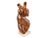Mid 20th Century Wood Carved Nude Female Torso Sculpture on Stone Base by Amalina For Sale - Image 12 of 12