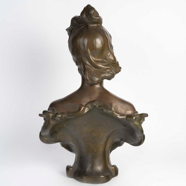 Antique Art Nouveau Sculpture by Nelson, 1890s For Sale - Image 6 of 10
