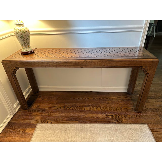 Henredon Henredon Fine Furniture Console Table For Sale - Image 4 of 6