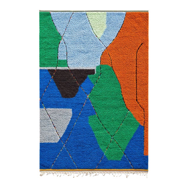 Colorful Moroccan Berber Rug For Sale