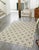 Contemporary 6x9 Sloane Cozy Grey Chain-Link Trellis Contemporary Flatweave Wool Carpet Rug For Sale - Image 3 of 3