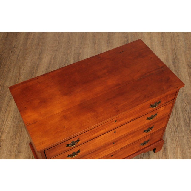 Wood Antique American Chippendale Period Maple Chest of Drawers For Sale - Image 7 of 12