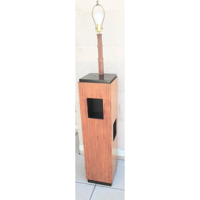 Mid-Century Pedestal Floor Lamp Circa 60s-70s For Sale - Image 9 of 9