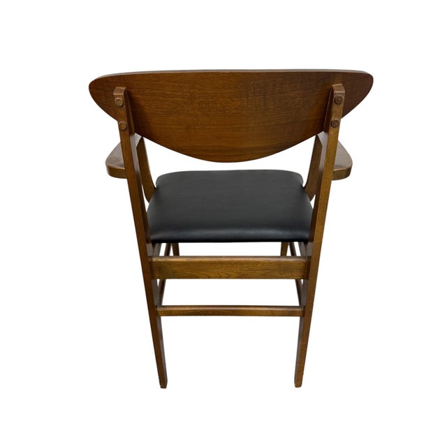Mid-Century Modern Walnut Dining Chairs - Set of 6 For Sale In Philadelphia - Image 6 of 9