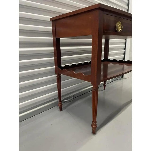 Baker Furniture French Regency Louis XVI Inlaid Mahogany Two-Tier ...