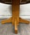Mission Vintage Solid Oak Round Pedestal Dining Table For Sale - Image 3 of 11