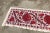 Art Deco Suzani Handmade Red Clove Crochet Table Runner For Sale - Image 4 of 8