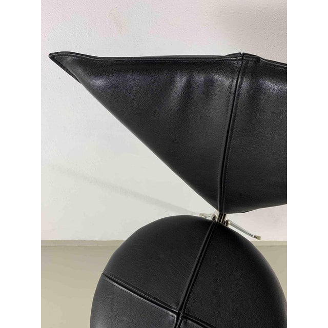 Black Leatherette Metal Chairs from Lubke, 1990s, Set of 6 For Sale - Image 10 of 14