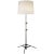 Thomas O'Brien by Visual Comfort Signature Studio Floor Lamp in Bronze with Linen Shade For Sale