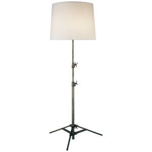 Thomas O'Brien by Visual Comfort Signature Studio Floor Lamp in Bronze with Linen Shade